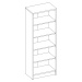 Regál/knihovna OPTIMUS 35-017-66 beton/bílá