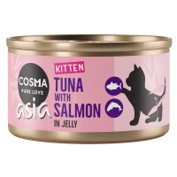 Cosma Kitten Asia / Origina / Nature, 6 konzerv - 15 % sleva - Asia Kitten in Jelly tuňák s loso