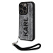 Karl Lagerfeld Sequins Reversible Kryt iPhone 15 Pro černý/stříbrný