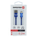 Datový kabel Swissten Textile USB/USB-C, 0,2m, modrý