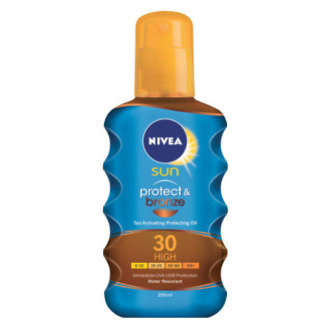 Nivea Sun Protect & bronze OF 30 olej na opalování podporující zhnědnutí, 200 ml