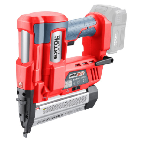 hřebíkovačka/sponkovačka aku SHARE20V, 20V Li-ion, bez baterie a nabíječky Extol Premium