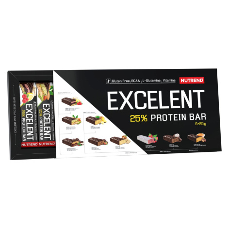 Nutrend Excelent Protein Bar Dárkové balení mix příchutí 9x85 g