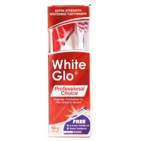 White Glo Professional Choice bělicí zubní pasta 150 g + kartáček