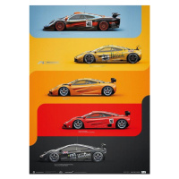 Umělecký tisk McLaren F1 GTR - Family, Automobilist, 50 × 70 cm