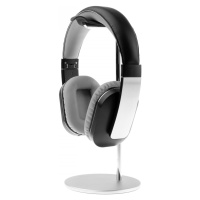 Hliníkový stojánek FIXED Frame Headphones na stůl pro náhlavní sluchátka, stříbrná