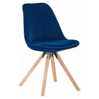 Tempo Kondela Židle SABRA - modrá/buk + kupón KONDELA10 na okamžitou slevu 3% (kupón uplatníte v
