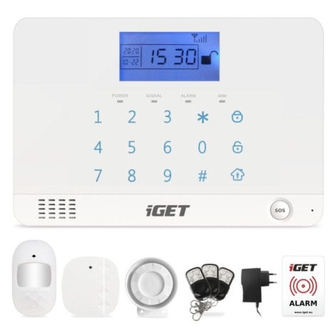 iGET SECURITY M3B - Domovní GSM zabezpečovací systém, set, CZ aplikace iGET ALARM
