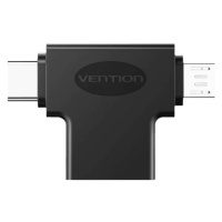 Adapter Vention USB to USB-C and Micro USB OTG Adapter CDIB0