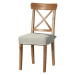 Dekoria Sedák na židli IKEA Ingolf, světle šedá směs, židle Inglof, Loneta, 133-65