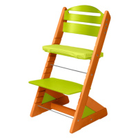 Dětská rostoucí židle JITRO PLUS třešňovo - světle zelená