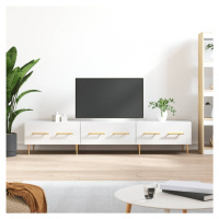 vidaXL TV skříňka bílá s vysokým leskem 150x36x30 cm kompozitní dřevo