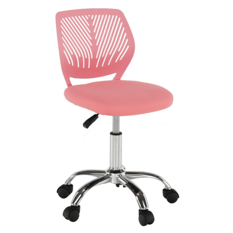 Otočná židle, růžová/chrom, SELVA Tempo Kondela