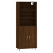 vidaXL Skříň highboard hnědý dub 69,5 x 34 x 180 cm kompozitní dřevo