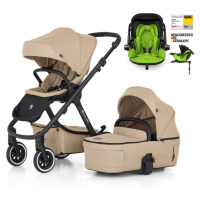 PETITE&MARS - Kočárek kombinovaný ICON 2v1 Mocha Beige LITE AIR + KIDDY Evoluna i-size 2 + zákla