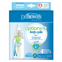 DR.BROWNS - Láhev antikolik Options+ úzká 3x120ml plast (SB43005)