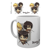 Hrnek Attack on Titan (Shingeki no kyojin) - Chibi Trio, 0,33 l