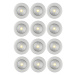 Sada LED svítidel, 12dílná, bílá