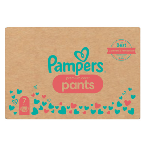 Plenkové Kalhotky Pampers Premium Care Velikost 7, 80, Kusů 17kg+