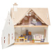 Dřevěný venkovský domeček pro panenku Cottontail Cottage Tender Leaf Toys 13 dílů se stylovým re