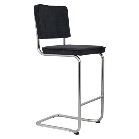 Černá barová židle 113 cm Ridge Rib – Zuiver