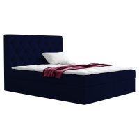 Eka Kontinentální čalouněná postel Elegant - Fresh (120x200 cm) Barva látky - Fresh: Modrá (11)