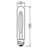 OSRAM OSRAM LED Vintage 1906, trubice, zlatá, E27, 4,8 W, 822, stm.