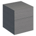 Geberit Xeno 2 - Boční skříňka 450x510 mm se zásuvkami, šedá 500.504.43.1