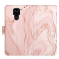 iSaprio flip pouzdro RoseGold Marble pro Xiaomi Redmi Note 9