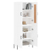 vidaXL Skříň highboard bílá 69,5 x 34 x 180 cm kompozitní dřevo