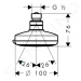 HANSGROHE Croma 100 Hlavová sprcha Vario, 100 mm, chrom 27441000