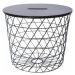 Tempo Kondela Příruční stolek BATIS TYP 1 - grafit / černá + kupón KONDELA10 na okamžitou slevu 