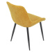 Jídelní židle NICOLETTE žlutá/černá