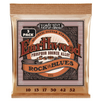 Ernie Ball 3551 Earthwood Rock & Blues Phoshor Bronze 3-Pack