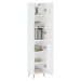 vidaXL Skříň highboard bílá s vysokým leskem 34,5x34x180 cm kompozit