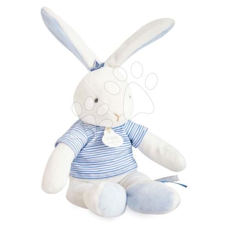 Plyšový zajíček Bunny Sailor Perlidoudou Doudou et Compagnie modrý 25 cm v dárkovém balení od 0 