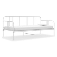 Shumee Rám postele/pohovky - bílý, kovový, 90 × 200 cm
