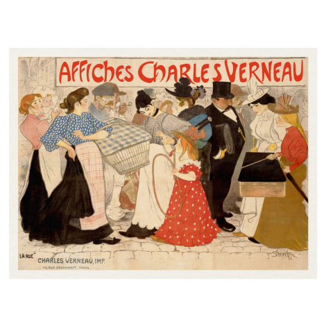 Obrazová reprodukce Affiches Charles Verneau (Vintage French) - Théophile Steinlen, (40 x 30 cm)