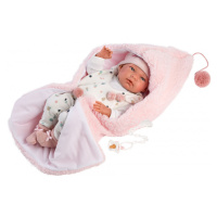 Llorens NEW BORN HOLČIČKA - realistická panenka miminko s celovinylovým tělem - 40 cm