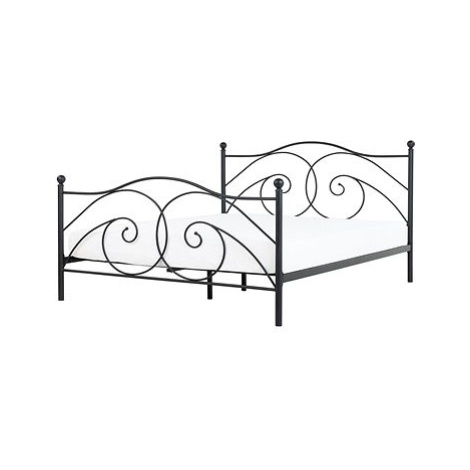 BELIANI postel s rámem DINARD 160 × 200 cm, kovová, černá