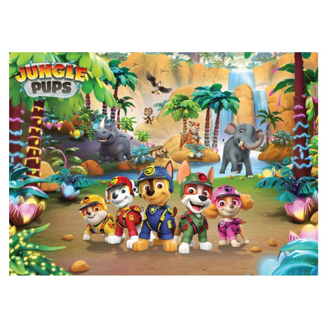 Dětská fototapeta Paw Patrol Jungle Pups 252 x 182 cm, 4 díly