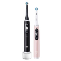 Oral-B iO Series 6 Duo Black & Pink Sand set elektrických zubních kartáčků, 5 režimů, AI, časova