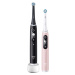 Oral-B iO Series 6 Duo Black & Pink Sand set elektrických zubních kartáčků, 5 režimů, AI, časova