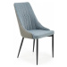 Halmar Jídelní židle K448 - šedá/světle modrá