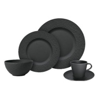 Villeroy & Boch Jídelní sada Manufacture Rock Black, 20 ks