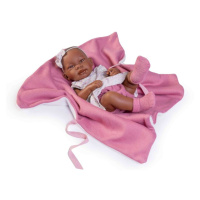 ANTONIO JUAN - 50288 MULATA - realistická panenka miminko s celovinylovým tělem - 42 cm