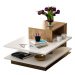 VerdeDesign Wiliams designový konferenční stolek, bílá/ořech
