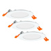 OSRAM LEDVANCE zapuštěné svítidlo Downlight Slim Set 3 x 120mm 3000K 4058075629400