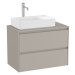 Koupelnová skříňka pod umyvadlo Roca Ona 79,4x58,3x45,7 cm písková mat ONADESK802ZPML