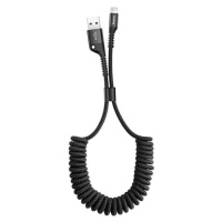 Baseus Spring Lightning kabel 1m 2A (černý)